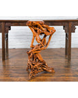 Chinese Vintage Pedestal Made from a Tree Root with Natural Lacquer Finish-9. Asian & Chinese Furniture, Art, Antiques, Vintage Home Décor for sale at FEA Home