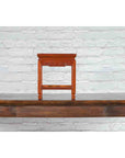 Chinese Vintage Small Stool with Scroll-Carved Apron and Side Stretchers-3. Asian & Chinese Furniture, Art, Antiques, Vintage Home Décor for sale at FEA Home