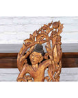 19th Century Burmese Carved Giltwood Fragment Depicting a Dancer with Foliage-5. Asian & Chinese Furniture, Art, Antiques, Vintage Home Décor for sale at FEA Home