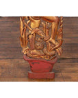 19th Century Burmese Carved Giltwood Fragment Depicting a Dancer with Foliage-8. Asian & Chinese Furniture, Art, Antiques, Vintage Home Décor for sale at FEA Home