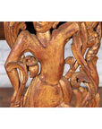 19th Century Burmese Carved Giltwood Fragment Depicting a Dancer with Foliage-10. Asian & Chinese Furniture, Art, Antiques, Vintage Home Décor for sale at FEA Home
