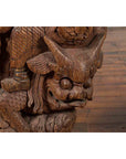 Pair of Chinese 19th Century Hand Carved Wooden Temple Corbels with Warriors-6. Asian & Chinese Furniture, Art, Antiques, Vintage Home Décor for sale at FEA Home