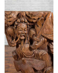 Pair of Chinese 19th Century Hand Carved Wooden Temple Corbels with Warriors-7. Asian & Chinese Furniture, Art, Antiques, Vintage Home Décor for sale at FEA Home