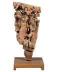 Chinese Qing Dynasty Hand-Carved Wooden Temple Corbel with Detailed Figures-1. Asian & Chinese Furniture, Art, Antiques, Vintage Home Décor for sale at FEA Home