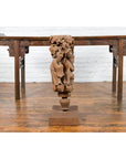 Chinese Qing Dynasty Hand-Carved Wooden Temple Corbel with Detailed Figures-13. Asian & Chinese Furniture, Art, Antiques, Vintage Home Décor for sale at FEA Home