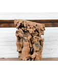 Chinese Qing Dynasty Hand-Carved Wooden Temple Corbel with Detailed Figures-5. Asian & Chinese Furniture, Art, Antiques, Vintage Home Décor for sale at FEA Home