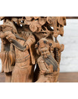 Chinese Qing Dynasty Hand-Carved Wooden Temple Corbel with Detailed Figures-9. Asian & Chinese Furniture, Art, Antiques, Vintage Home Décor for sale at FEA Home