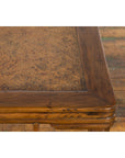 Chinese Qing Dynasty Early 20th Century Elmwood Side Table with Woven Rattan Top-13. Asian & Chinese Furniture, Art, Antiques, Vintage Home Décor for sale at FEA Home