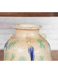 Antique Annamese 19th Century Storage Vessel with Green and Blue Glazed Effects-6. Asian & Chinese Furniture, Art, Antiques, Vintage Home Décor for sale at FEA Home