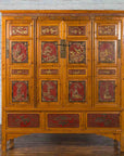 Large Chinese Qing Dynasty 19th Century Cabinet with Hand-Carved and Gilt Panels-2. Asian & Chinese Furniture, Art, Antiques, Vintage Home Décor for sale at FEA Home