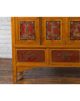 Large Chinese Qing Dynasty 19th Century Cabinet with Hand-Carved and Gilt Panels-14. Asian & Chinese Furniture, Art, Antiques, Vintage Home Décor for sale at FEA Home