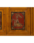 Large Chinese Qing Dynasty 19th Century Cabinet with Hand-Carved and Gilt Panels-17. Asian & Chinese Furniture, Art, Antiques, Vintage Home Décor for sale at FEA Home