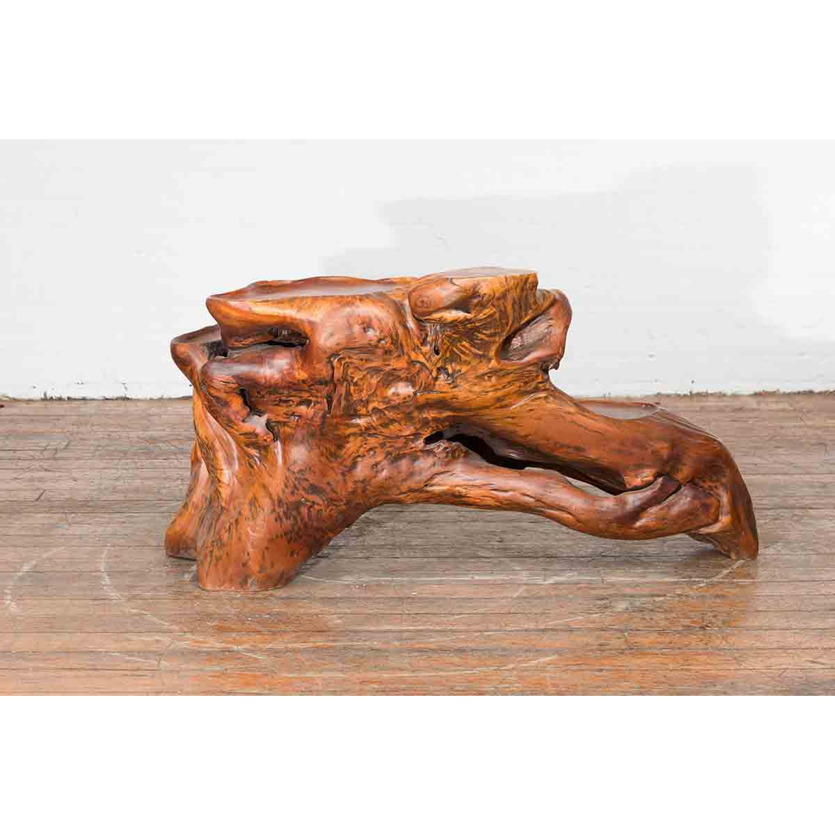Vintage Indonesian Wooden Lacquered Table Stand-11. Asian & Chinese Furniture, Art, Antiques, Vintage Home Décor for sale at FEA Home