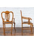 Chinese Qing Dynasty 19th Century Armchair with Carved Medallion, Sold Each-11. Asian & Chinese Furniture, Art, Antiques, Vintage Home Décor for sale at FEA Home