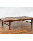 Chinese Qing Dynasty Elm Opium Bed Coffee Table with Rattan Top and Distressing-10. Asian & Chinese Furniture, Art, Antiques, Vintage Home Décor for sale at FEA Home
