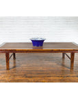Chinese Qing Dynasty Elm Opium Bed Coffee Table with Rattan Top and Distressing-2. Asian & Chinese Furniture, Art, Antiques, Vintage Home Décor for sale at FEA Home