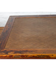 Chinese Qing Dynasty Elm Opium Bed Coffee Table with Rattan Top and Distressing-8. Asian & Chinese Furniture, Art, Antiques, Vintage Home Décor for sale at FEA Home