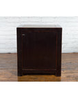 Pair of Antique Chinese Black Lacquer Bedside Cabinets with Ming Dynasty Tops-11. Asian & Chinese Furniture, Art, Antiques, Vintage Home Décor for sale at FEA Home
