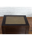 Pair of Antique Chinese Black Lacquer Bedside Cabinets with Ming Dynasty Tops-6. Asian & Chinese Furniture, Art, Antiques, Vintage Home Décor for sale at FEA Home