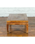 Chinese Qing Dynasty 19th Century Low Coffee Table with Distressed Patina-5. Asian & Chinese Furniture, Art, Antiques, Vintage Home Décor for sale at FEA Home