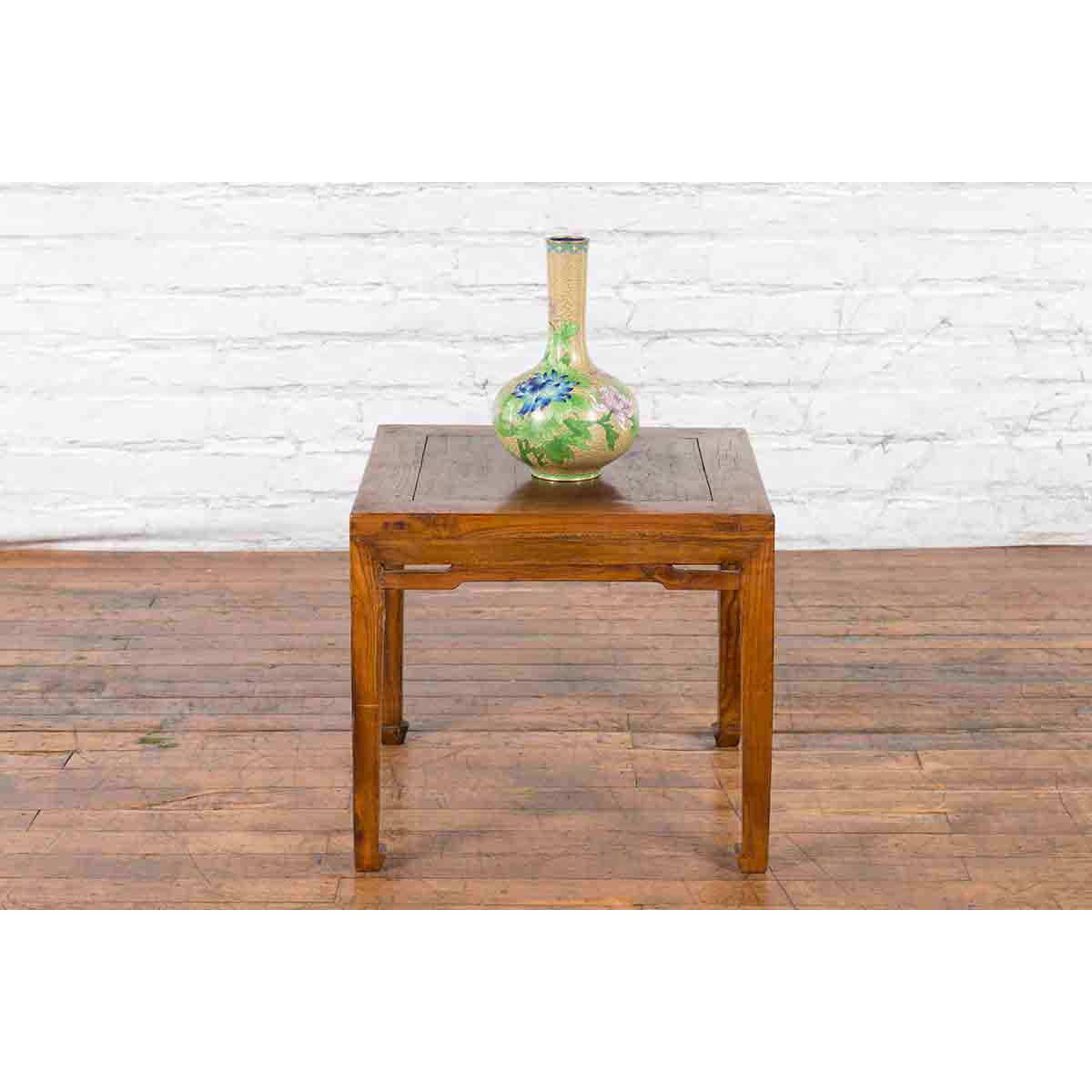 Small Chinese Early 20th Century Coffee Table with Humpback Stretchers-4. Asian & Chinese Furniture, Art, Antiques, Vintage Home Décor for sale at FEA Home