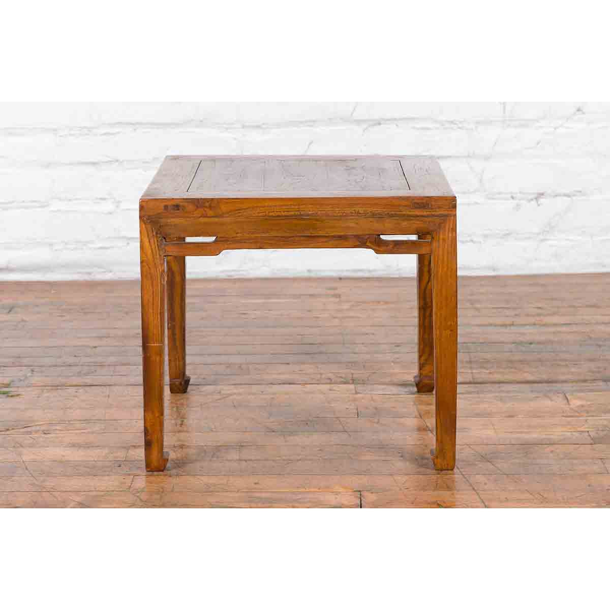 Small Chinese Early 20th Century Coffee Table with Humpback Stretchers-5. Asian & Chinese Furniture, Art, Antiques, Vintage Home Décor for sale at FEA Home