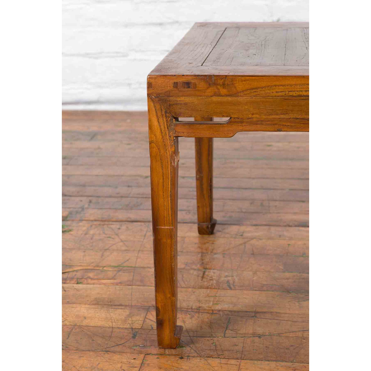 Small Chinese Early 20th Century Coffee Table with Humpback Stretchers-9. Asian & Chinese Furniture, Art, Antiques, Vintage Home Décor for sale at FEA Home