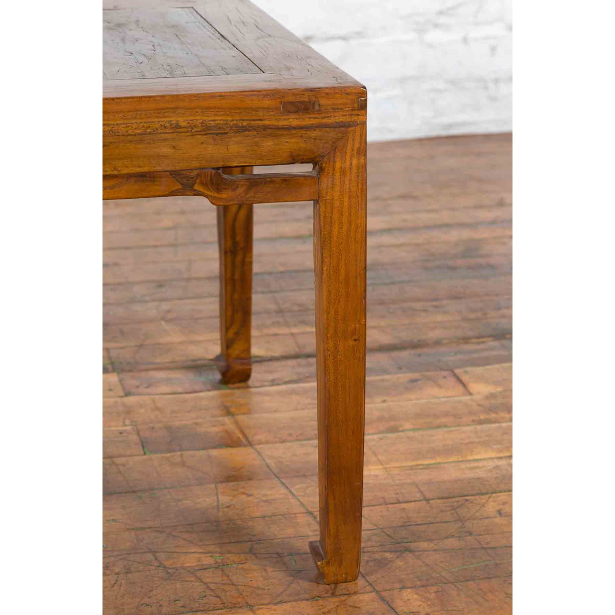 Small Chinese Early 20th Century Coffee Table with Humpback Stretchers-10. Asian & Chinese Furniture, Art, Antiques, Vintage Home Décor for sale at FEA Home