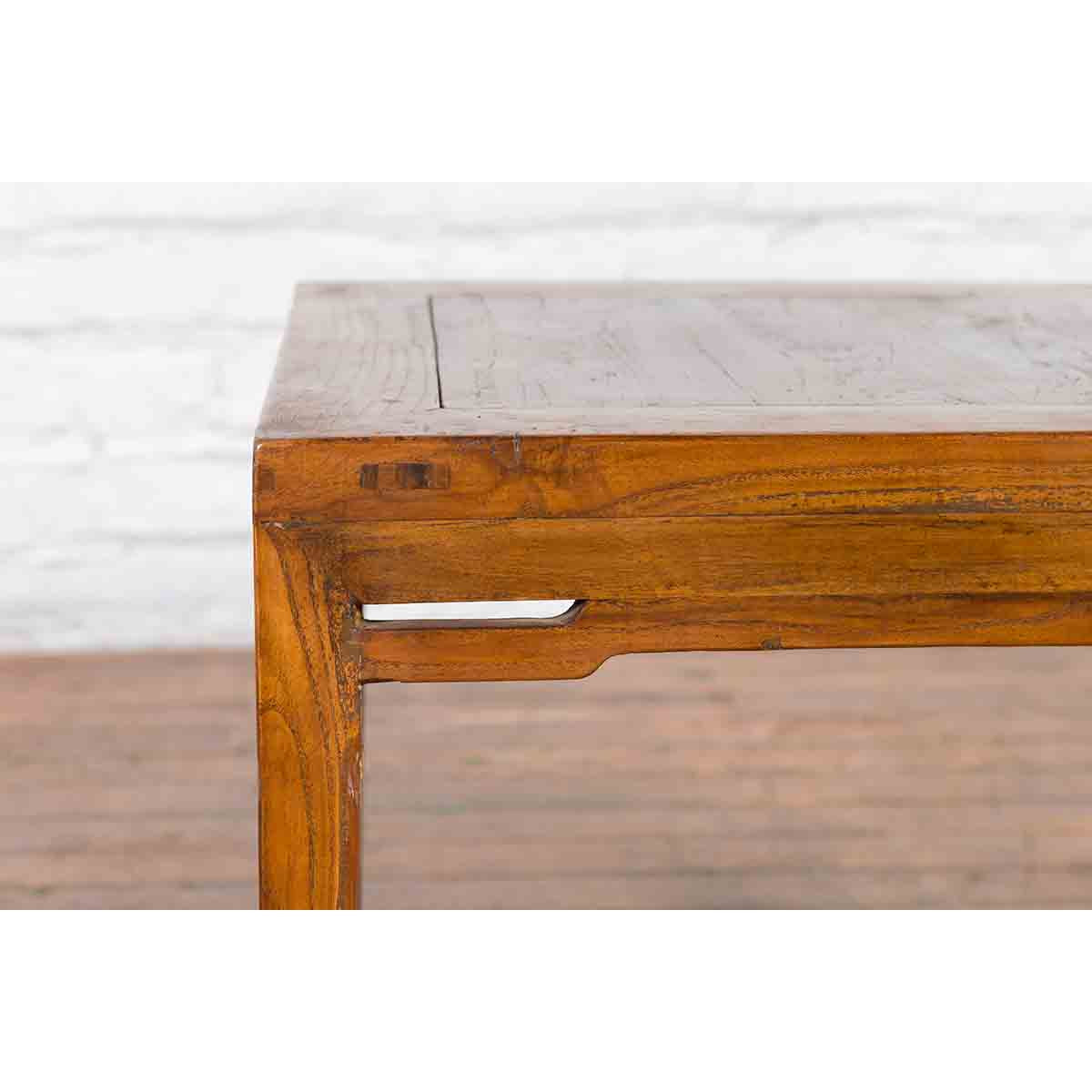 Small Chinese Early 20th Century Coffee Table with Humpback Stretchers-12. Asian & Chinese Furniture, Art, Antiques, Vintage Home Décor for sale at FEA Home