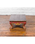 Indonesian Vintage Rococo Style Red and Gold Low Table with Ball-and-claw Feet-12. Asian & Chinese Furniture, Art, Antiques, Vintage Home Décor for sale at FEA Home