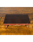 Indonesian Vintage Rococo Style Red and Gold Low Table with Ball-and-claw Feet-5. Asian & Chinese Furniture, Art, Antiques, Vintage Home Décor for sale at FEA Home
