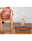 Indonesian Vintage Rococo Style Red and Gold Low Table with Ball-and-claw Feet-4. Asian & Chinese Furniture, Art, Antiques, Vintage Home Décor for sale at FEA Home