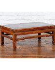 Qing Dynasty 19th Century Low Distressed Side Table with Humpback Stretchers-3. Asian & Chinese Furniture, Art, Antiques, Vintage Home Décor for sale at FEA Home