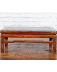 Qing Dynasty 19th Century Low Distressed Side Table with Humpback Stretchers-5. Asian & Chinese Furniture, Art, Antiques, Vintage Home Décor for sale at FEA Home