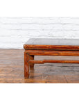 Qing Dynasty 19th Century Low Distressed Side Table with Humpback Stretchers-6. Asian & Chinese Furniture, Art, Antiques, Vintage Home Décor for sale at FEA Home