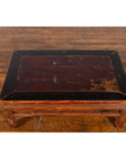 Qing Dynasty 19th Century Low Distressed Side Table with Humpback Stretchers-8. Asian & Chinese Furniture, Art, Antiques, Vintage Home Décor for sale at FEA Home
