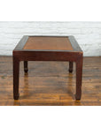 Chinese Early 20th Century Dark Brown Elm Coffee Table with Rattan Inset Top-12. Asian & Chinese Furniture, Art, Antiques, Vintage Home Décor for sale at FEA Home