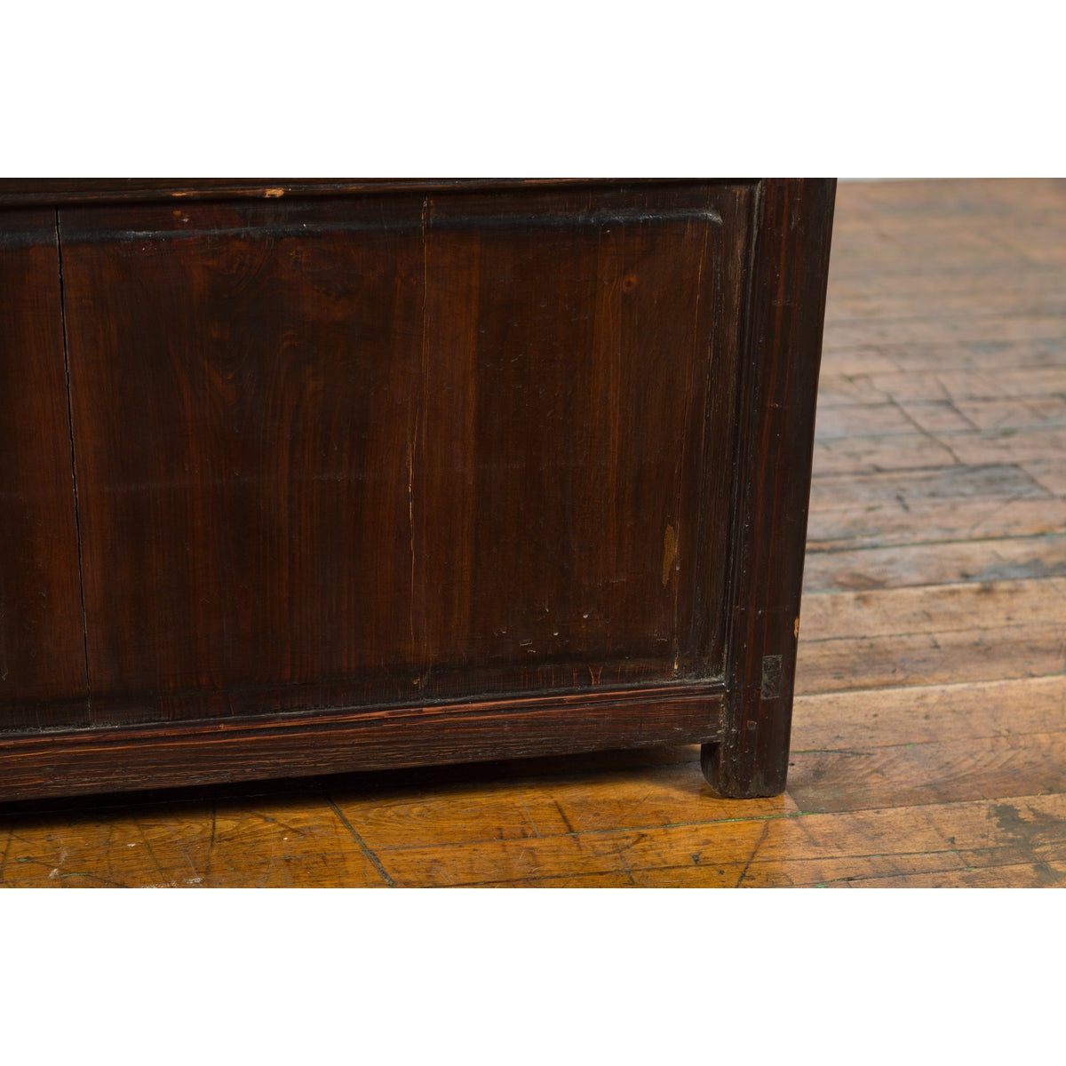 Chinese Early 20th Century Lacquered Trunk with Brass Hardware and Removable Top-8. Asian & Chinese Furniture, Art, Antiques, Vintage Home Décor for sale at FEA Home