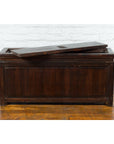 Chinese Early 20th Century Lacquered Trunk with Brass Hardware and Removable Top-9. Asian & Chinese Furniture, Art, Antiques, Vintage Home Décor for sale at FEA Home