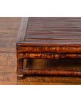 Chinese 19th Century Qing Dynasty Bamboo Low Coffee Table with Slatted Top-6. Asian & Chinese Furniture, Art, Antiques, Vintage Home Décor for sale at FEA Home
