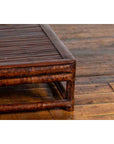 Chinese 19th Century Qing Dynasty Bamboo Low Coffee Table with Slatted Top-7. Asian & Chinese Furniture, Art, Antiques, Vintage Home Décor for sale at FEA Home