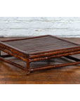 Chinese 19th Century Qing Dynasty Bamboo Low Coffee Table with Slatted Top-2. Asian & Chinese Furniture, Art, Antiques, Vintage Home Décor for sale at FEA Home