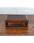Chinese 19th Century Qing Dynasty Bamboo Low Coffee Table with Slatted Top-8. Asian & Chinese Furniture, Art, Antiques, Vintage Home Décor for sale at FEA Home