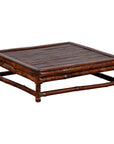 Chinese 19th Century Qing Dynasty Bamboo Low Coffee Table with Slatted Top-1. Asian & Chinese Furniture, Art, Antiques, Vintage Home Décor for sale at FEA Home