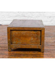 Chinese Qing Dynasty 19th Century Low Kang Dark Brown Lacquered Cabinet-14. Asian & Chinese Furniture, Art, Antiques, Vintage Home Décor for sale at FEA Home