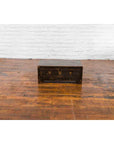 Chinese Qing Dynasty 19th Century Low Kang Dark Brown Lacquered Cabinet-7. Asian & Chinese Furniture, Art, Antiques, Vintage Home Décor for sale at FEA Home