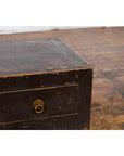 Chinese Qing Dynasty 19th Century Low Kang Dark Brown Lacquered Cabinet-9. Asian & Chinese Furniture, Art, Antiques, Vintage Home Décor for sale at FEA Home