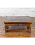 Qing Dynasty 19th Century Chinese Low Kang Coffee Table with Painted Décor-5. Asian & Chinese Furniture, Art, Antiques, Vintage Home Décor for sale at FEA Home
