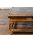 Qing Dynasty 19th Century Chinese Low Kang Coffee Table with Painted Décor-11. Asian & Chinese Furniture, Art, Antiques, Vintage Home Décor for sale at FEA Home