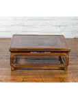 Qing Dynasty 19th Century Chinese Low Kang Coffee Table with Painted Décor-3. Asian & Chinese Furniture, Art, Antiques, Vintage Home Décor for sale at FEA Home